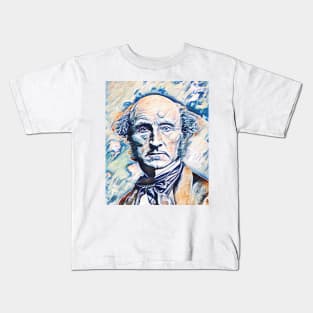 John Stuart Mill Portrait | John Stuart Mill Artwork 11 Kids T-Shirt